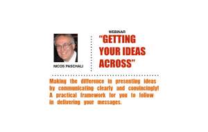 getting your ideas